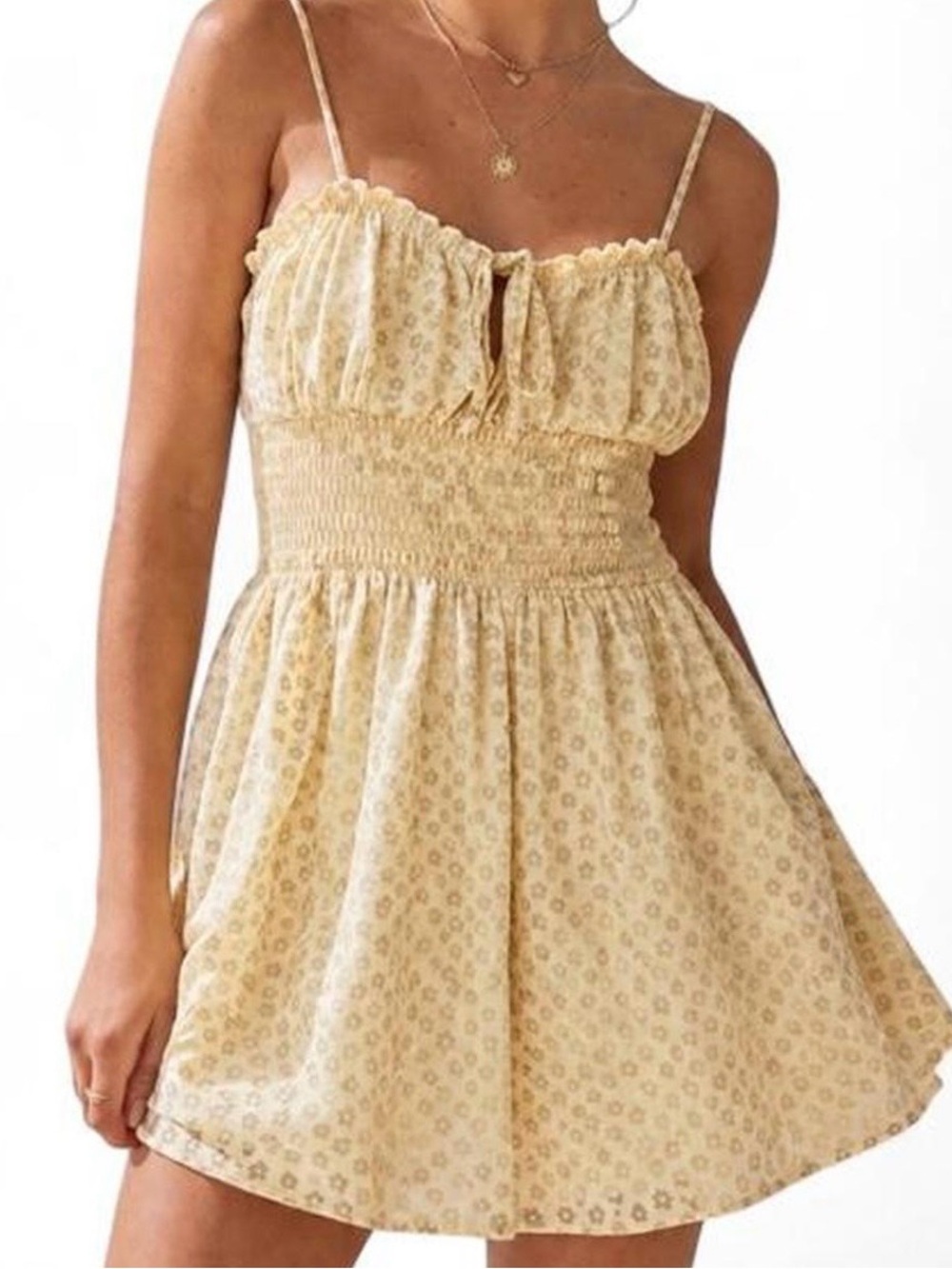 Urban Outfitters Riley floral babydoll mini dress